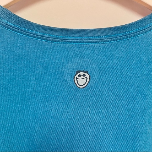 Life Is Good Women’s Go Places Summer Flip Flop Sandals Graphic Tee Size Large - Picture 6 of 7